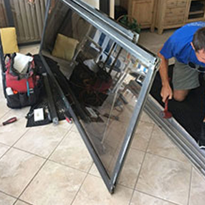 sliding glass door frame repair Muscoy